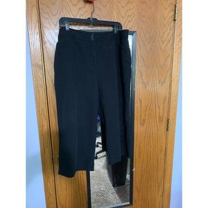 Relativity Black Cropped Trouser Pants